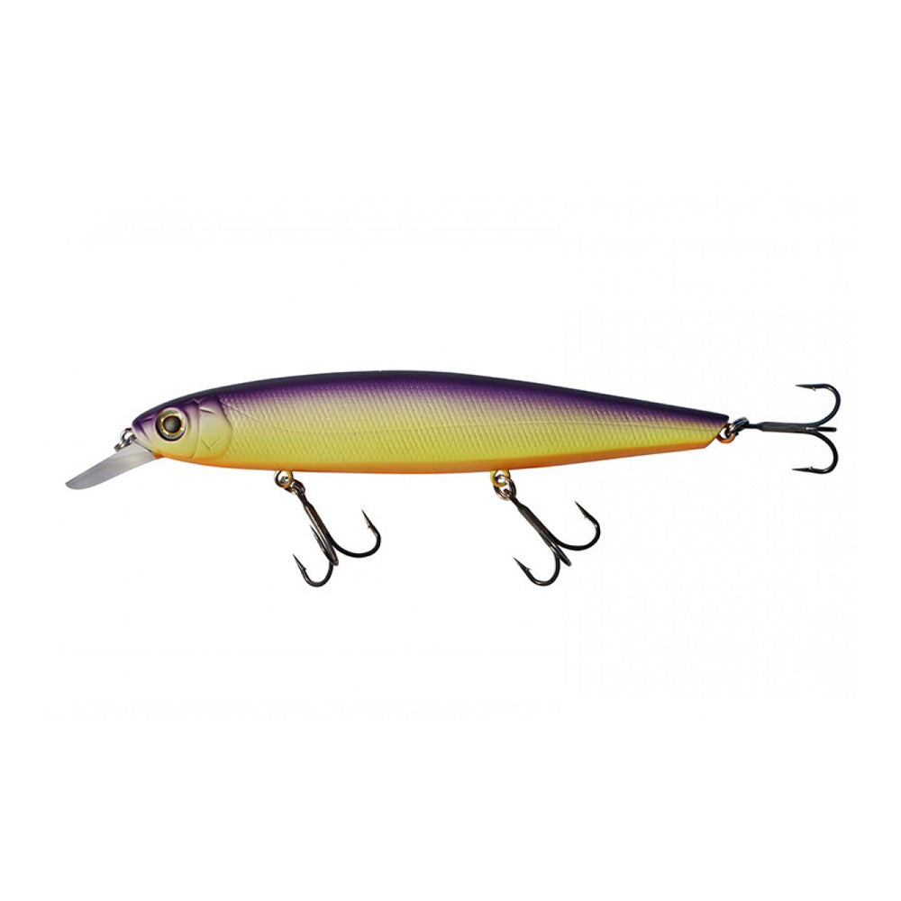 Vobleris DEPS BALISONG MINNOW 130SP Purple Black Chart