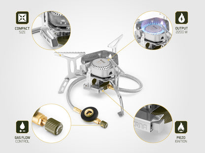 Plītiņa Delphin EXTERNA Gas Stove