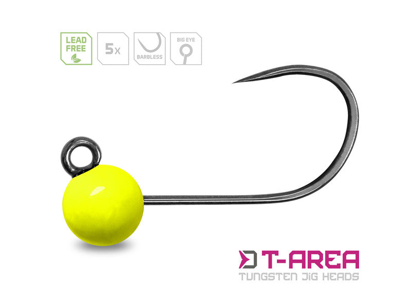 Volframist jigipea Delphin T-AREA BL / 5 tk - fluo kollane