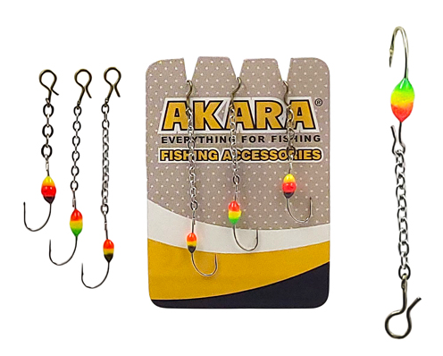 Akara Epoksīda mormišku komplekts uz ķēdītes 1 cm / 2cm / 3cm Produkts