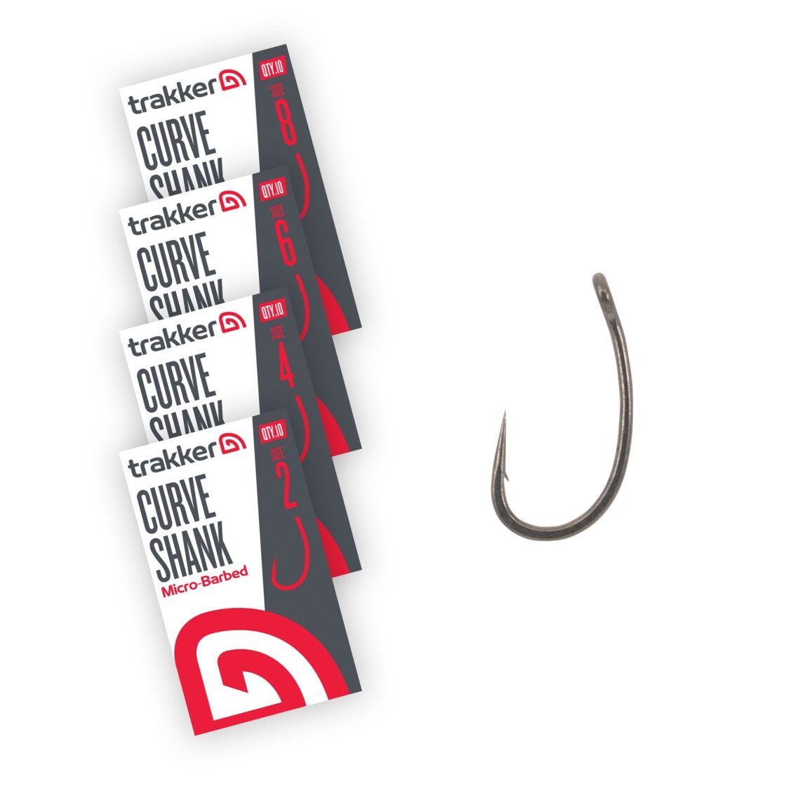 Āķi Trakker CURVE SHANK BARBED HOOKS