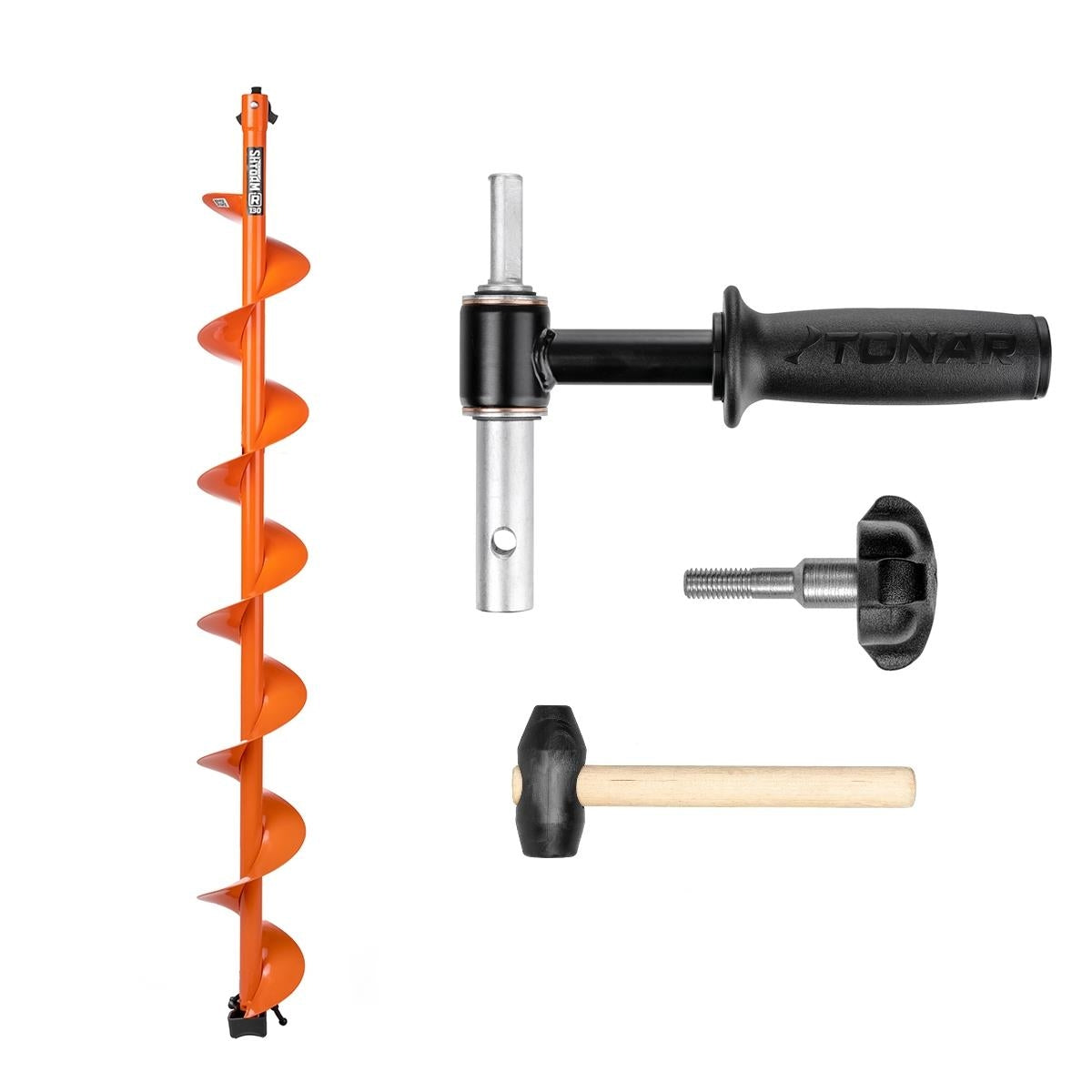 Jääpuur adapteriga TONAR Motoshtorm 130mm