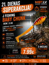 J Fishing Chunk beebilant 8cm, 3.6g minitükk