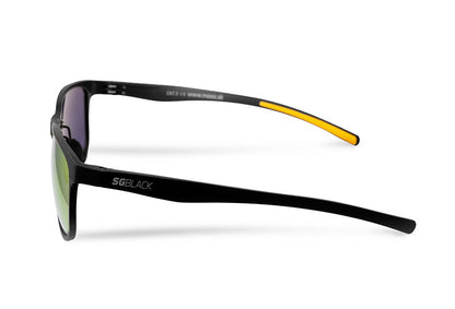 Saulesbrilles Delphin SG BLACK orange lenses