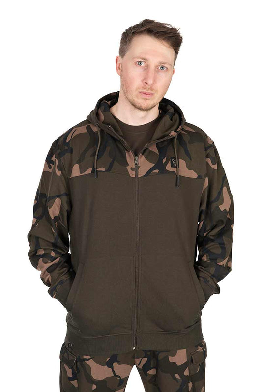 Pusa Fox LW Khaki/Camo Split Zip Hoody