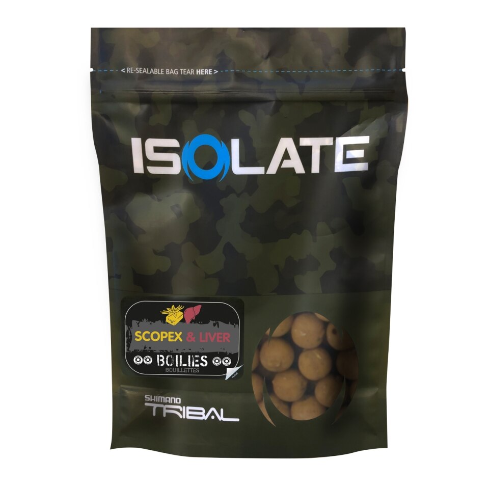 Boilas Shimano ISOLATE Scopex & Liver Boilies 1kg