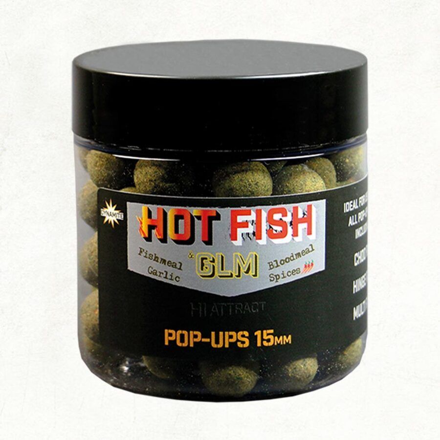 Pop-Up Dynamite Hot Fish ja GLM Foodbait hüpikaknad
