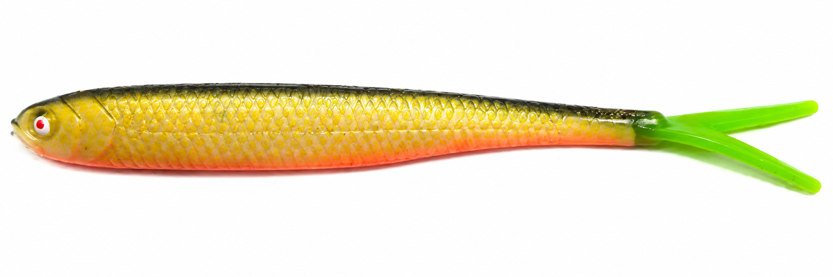 OSHELure Zander Saba Pelagic punase sabaga, 7" silikoonist koha lantidele