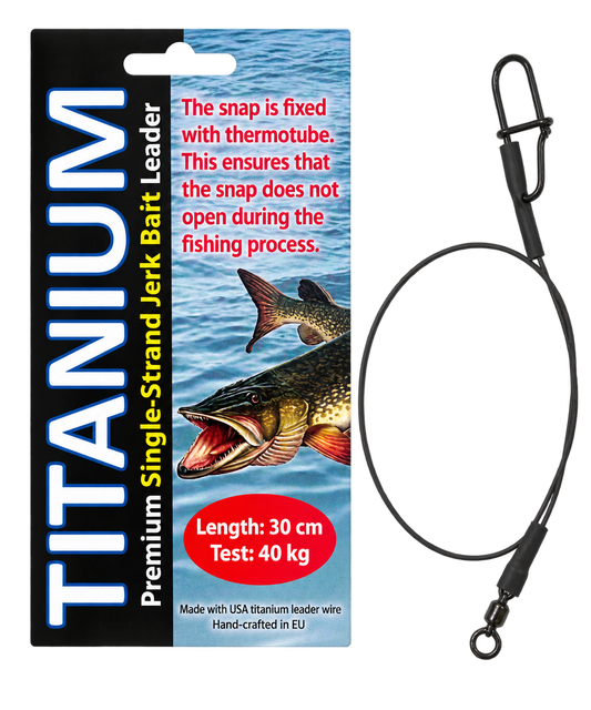 Pavadiņa Titanium Premium Single-Strand Jerk Bait Leader