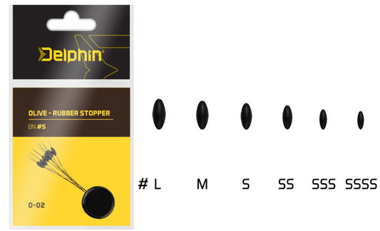 Stoperi Delphin Olive - Rubber stopper