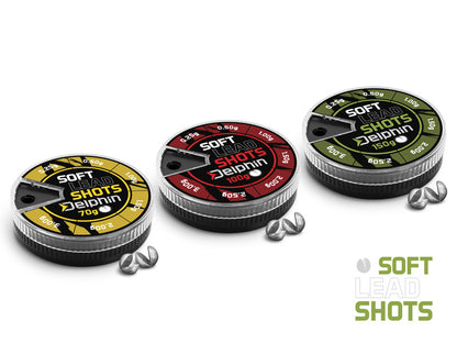 Delphin SOFT Split-Shot Sinkers – svaru komplekts