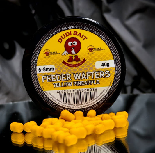 Vafteri Dudi Baits Feeder Wafters Dumbell Yellow Pineapple & N-Butyric 6mm+8mm