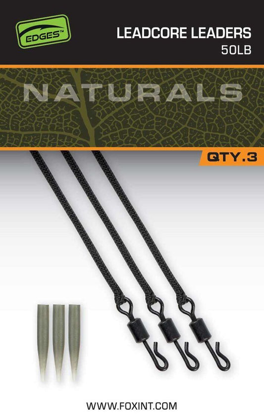 FOX EDGES™ NATURALS LEADCORE LEADERS 50lb