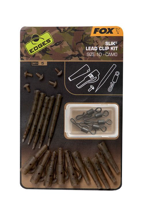 FOX Edges Slik Lead Clip Kit raskusklambrite kummide komplekt