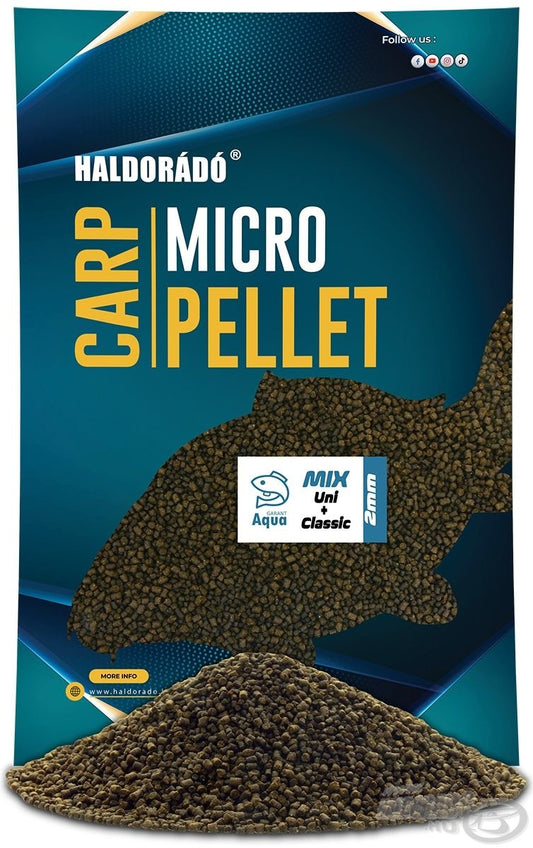 Graanulid Haldorado Carp Micro Pellet Aqua Garant Classic + Uni Pellet Mix 700 g