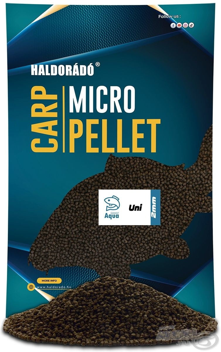 Pelletid Haldorado Carp Micro Pellet Aqua Garant Uni Pellet 700g