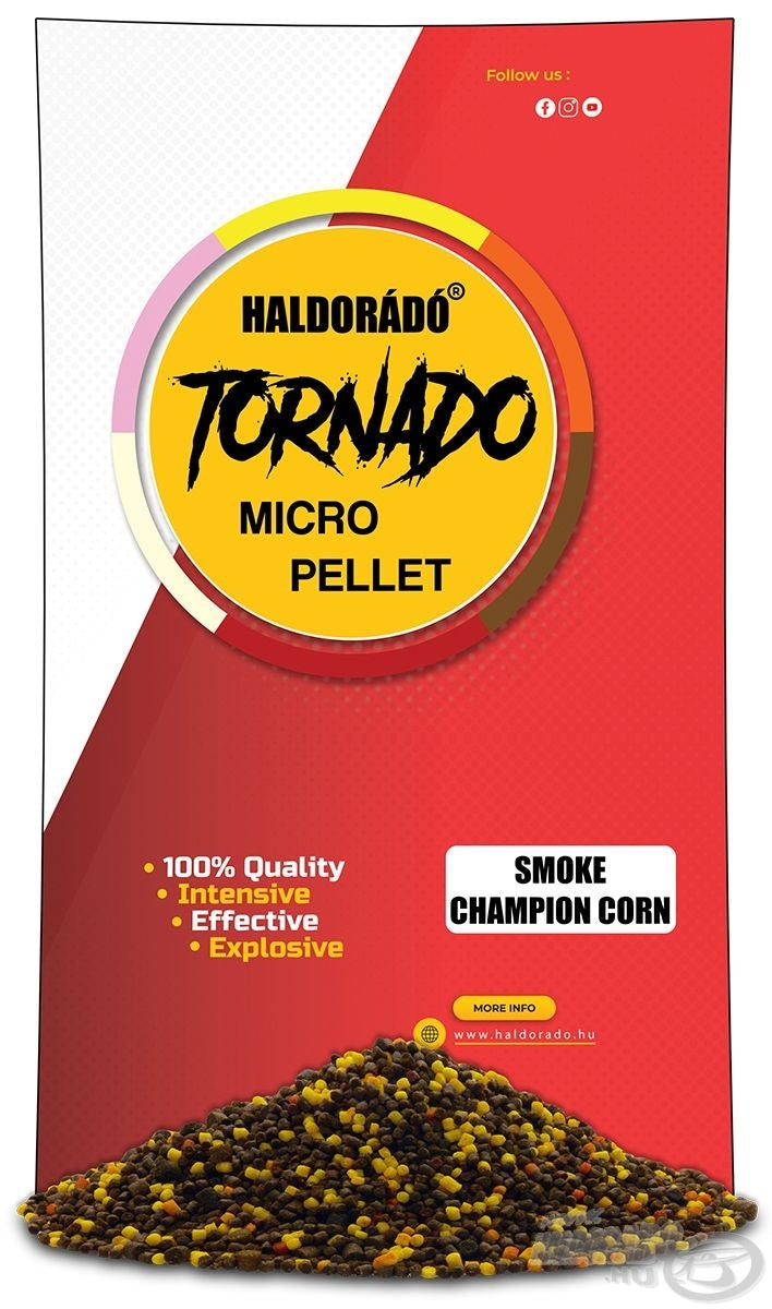 Haldorado Tornado Smoke Micro Pellet 400g graanulid
