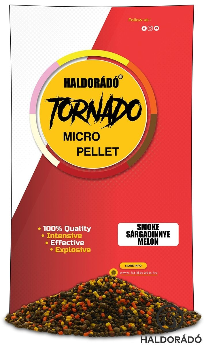 Haldorado Tornado Smoke Micro Pellet 400g graanulid
