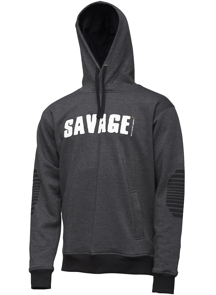 Džemperis Savage Gear Logo Hoodie Dark Grey