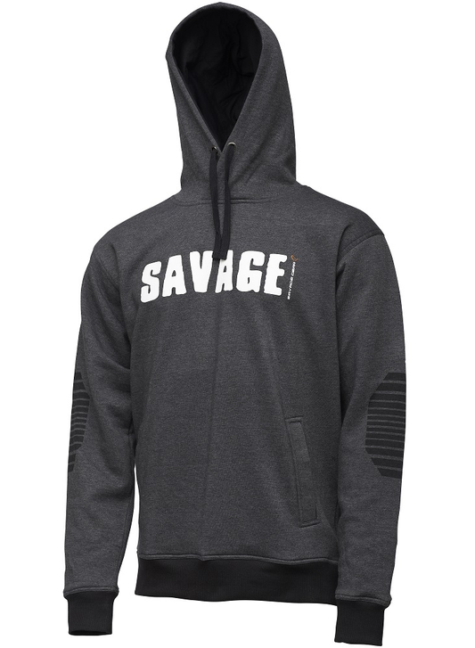 Savage Gear Logo kapuutsiga dressipluus, tumehall