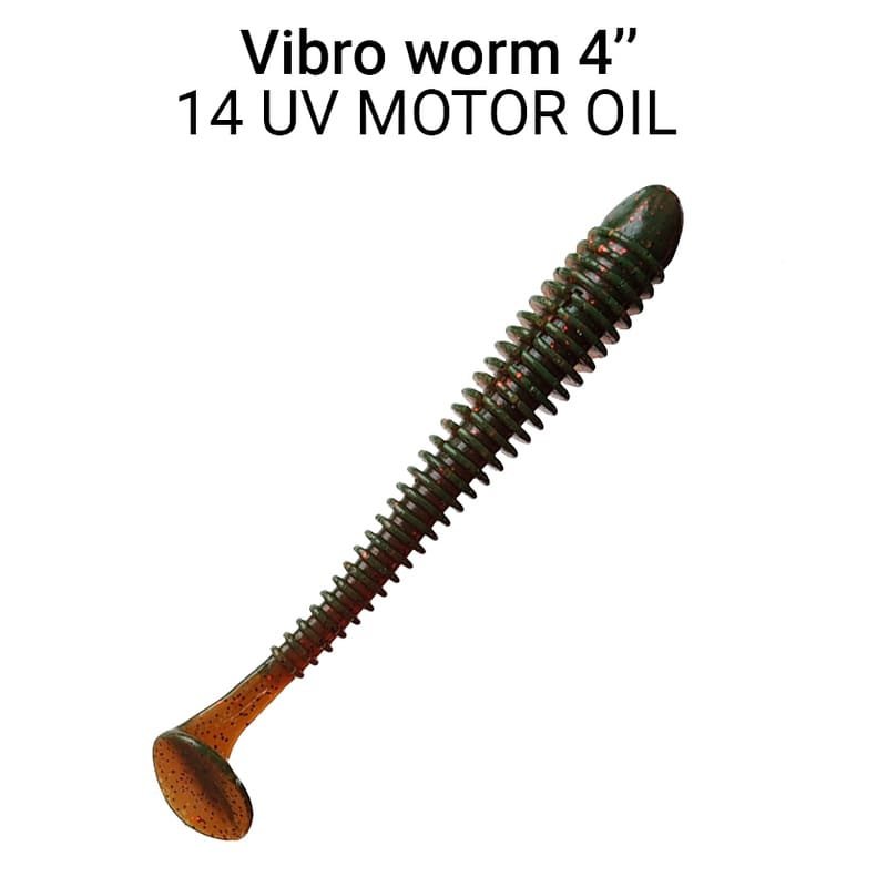 SILIKOONILISED LANDID Crazy Fish Vibro Worm 100 mm