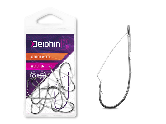 Āķi Delphin Cheburashka hook Delphin B! X-BARB WEEDL / 8pcs