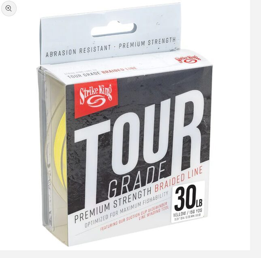 Punutud tamiil Strike King Tour Grade kollane 135 m