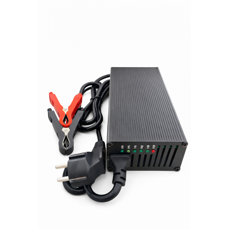 Akumulatoru lādētājs KEPWORTH Lithium LifePo4 battery charger 12V 20A (aluminum housing + charge indicator)