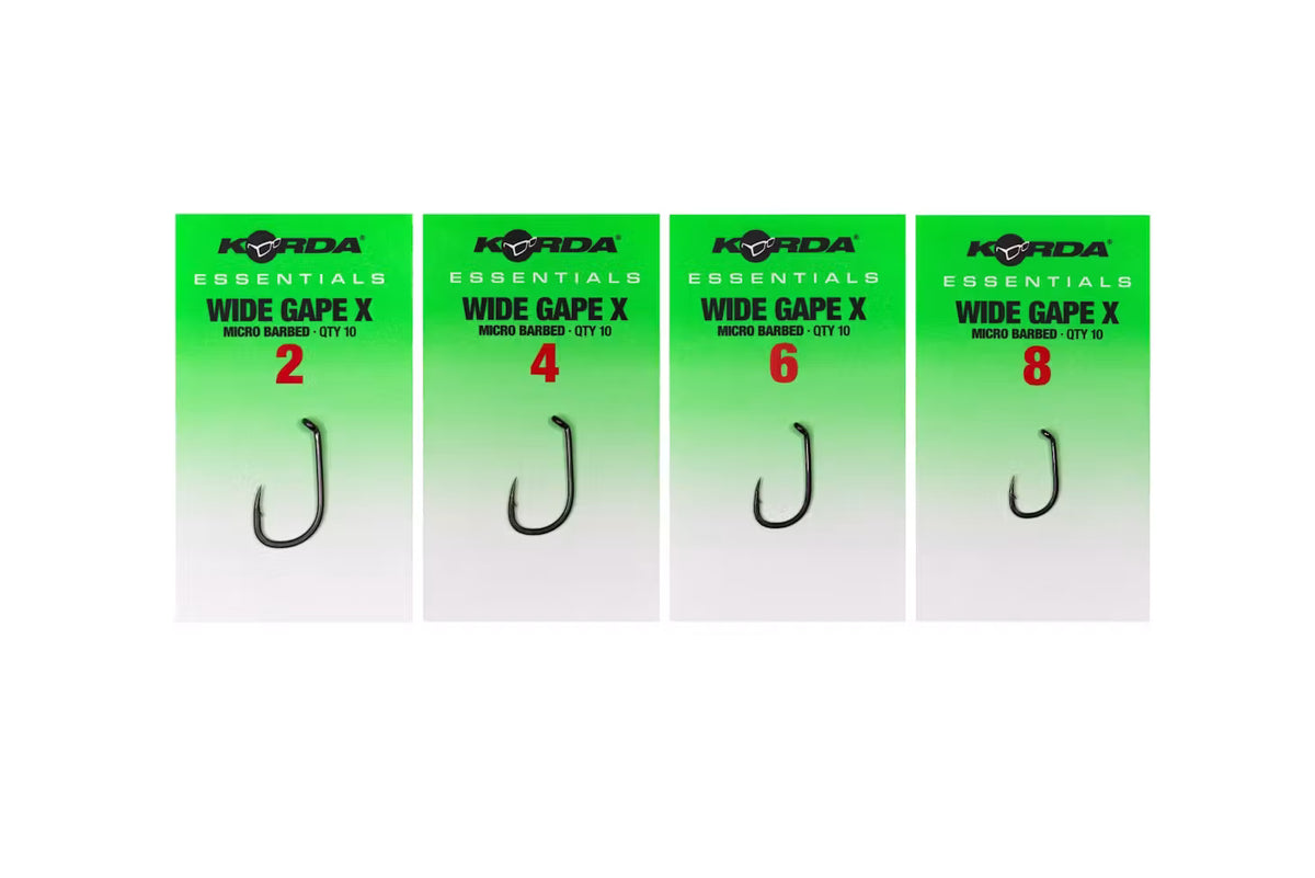 Korda Āķi Korda Essentials Wide Gape X Barbed Produkts