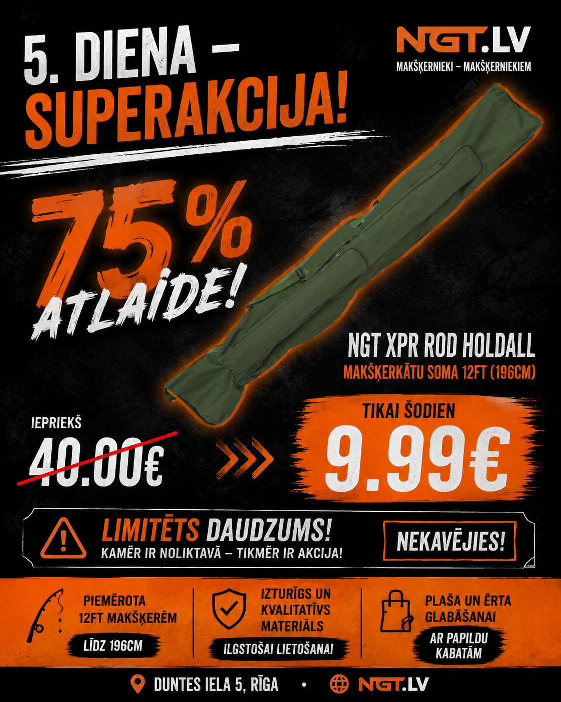 Õngekott 3+3 NGT XPR RID Holdall