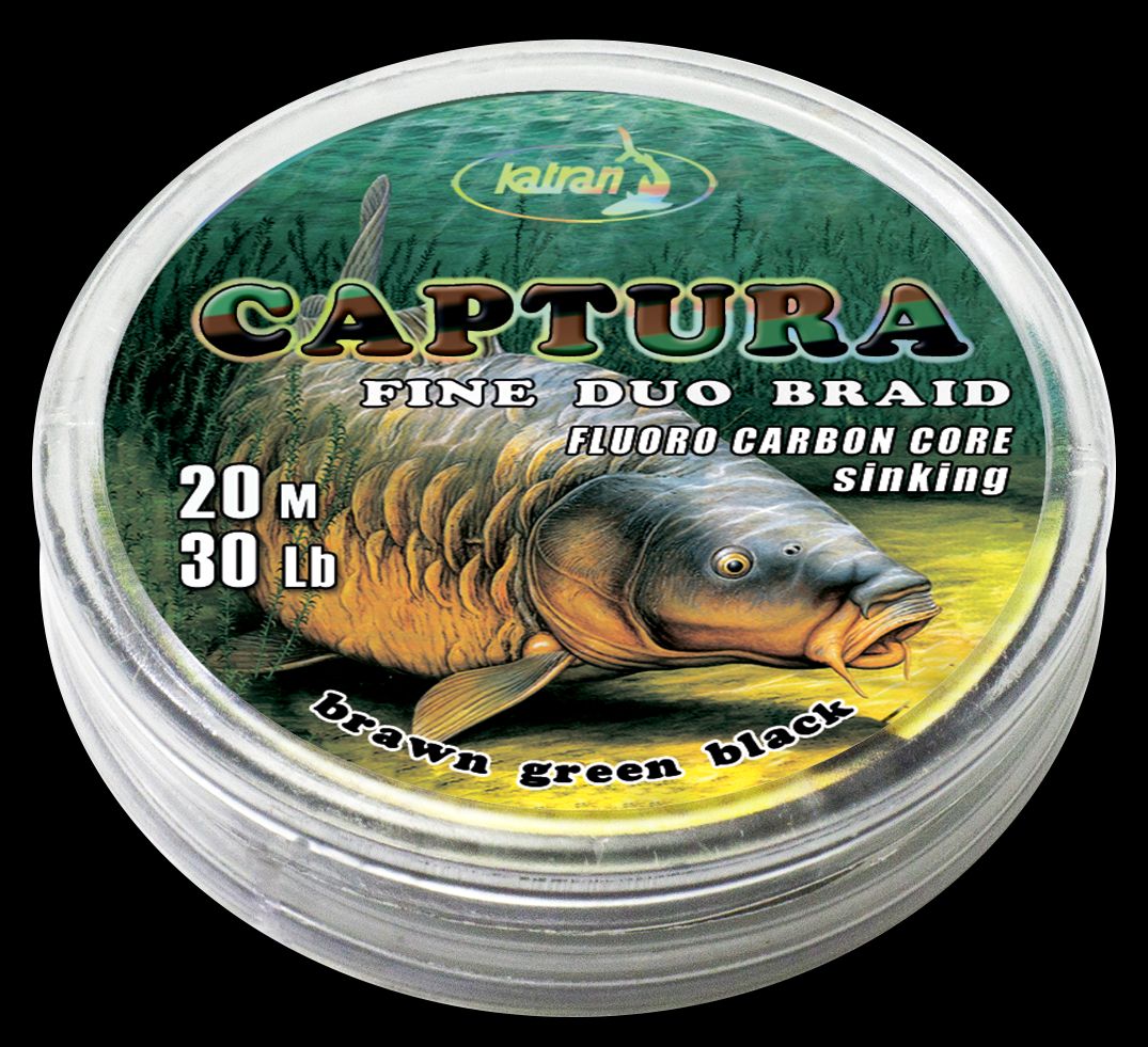 Pavadiņu materiāls KATRAN Captura duo braided hooklink 30lb