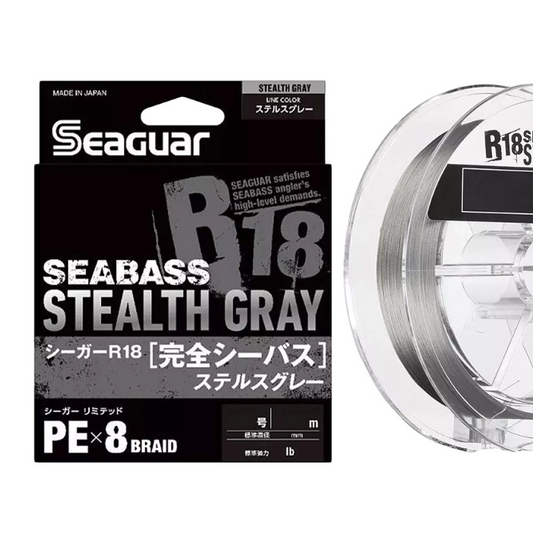 Punutud nöör Seaguar R18 Kanzen Srabass Stelth Gray 150m