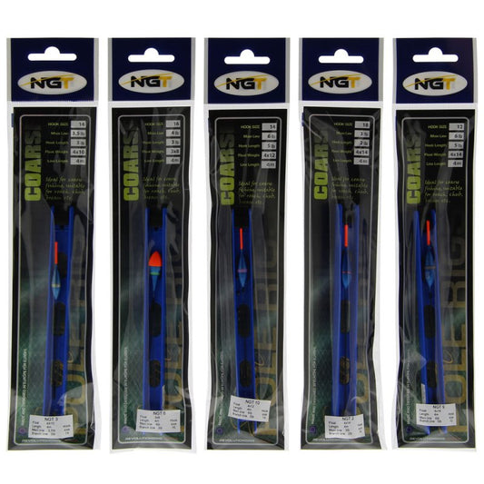 NGT Whip Pole Fishing Rigs – gatavas pavadiņas, 4 m