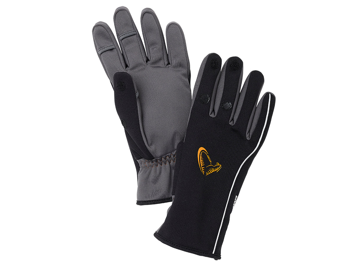 Kindad Savage Gear Gloves Softshell Winter Gloves Black