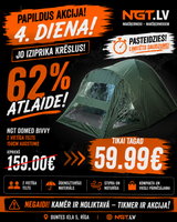Telk NGT kupliga bivvy, 150 cm kõrge