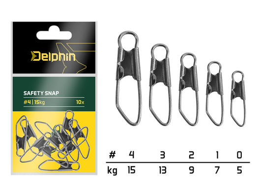 Kinnitused Delphin Safety snap / 10pcs