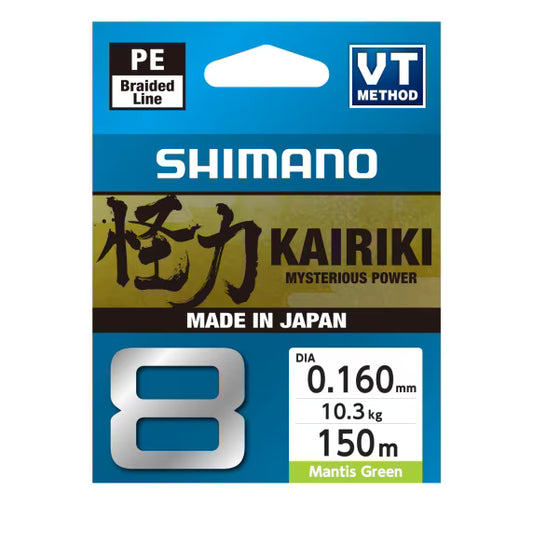 Shimano Pītā aukla Shimano Kairiki 8 150m M Green Produkts