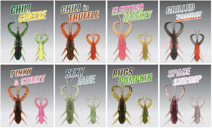 Silikona mānekļi Monkey Lures Craby Lui 7,5cm