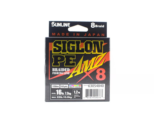Sunline Pītā aukla Sunline Siglon PEx8 AMZ 150m Multi Color Produkts