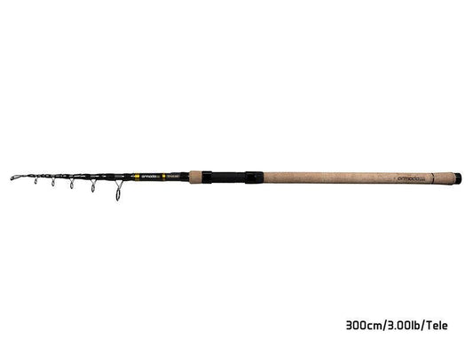 Teleskopiskā makšķere Delphin ARMADA NX TRAVEL BlackWay Cork 300cm/3.00lbs