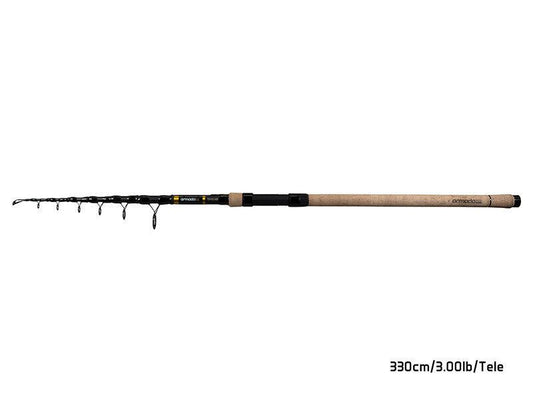 Teleskopiskā makšķere Delphin ARMADA NX TRAVEL BlackWay Cork 330cm/3.00lbs