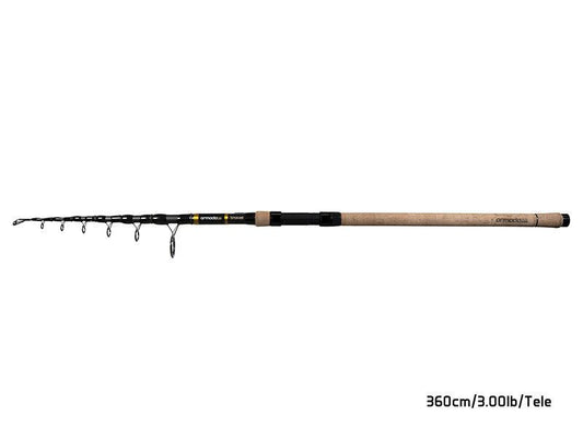 Teleskopiskā makšķere Delphin ARMADA NX TRAVEL BlackWay Cork 360cm/3.00lbs