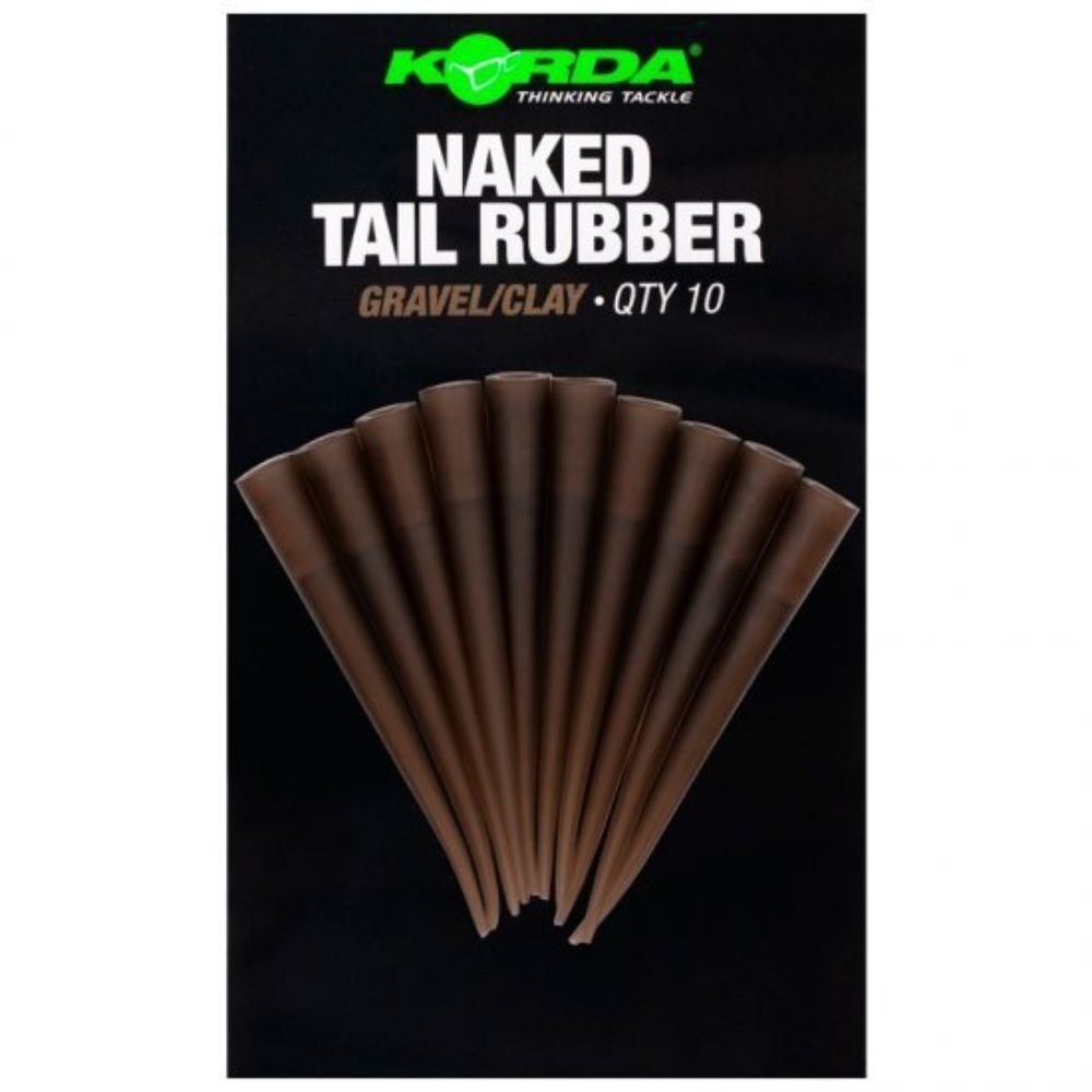 Trubiņas KORDA Naked Tail Rubber Gravel/Clay