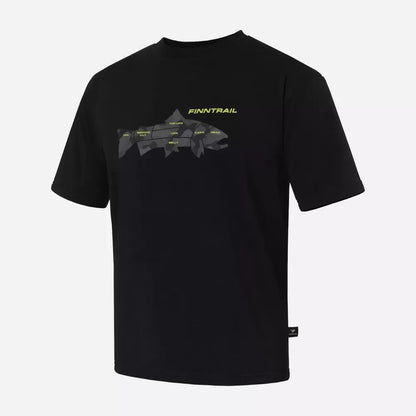 T-Krekls FINNTRAIL BIG FISH 6719 BLACKYELLOW