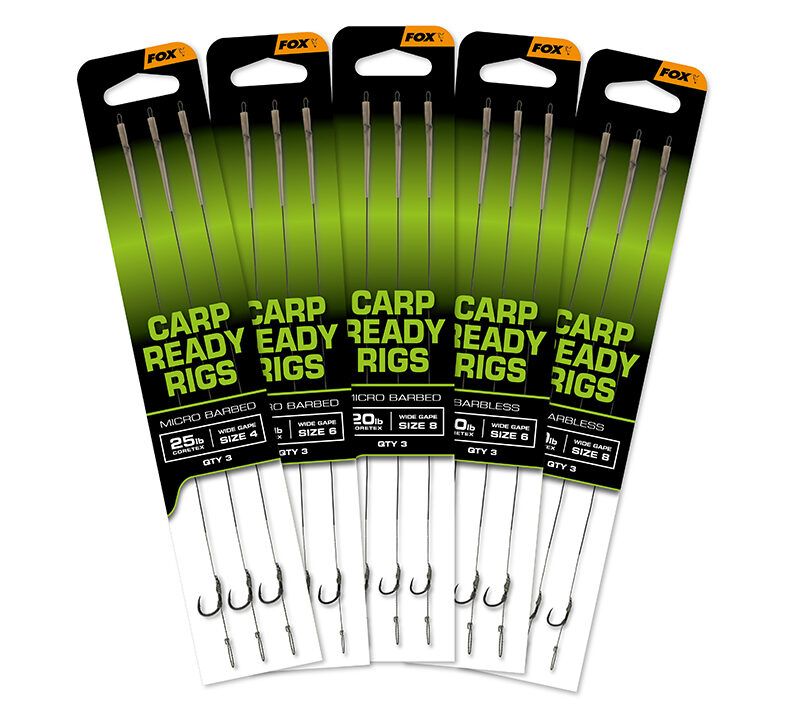 Rihmad FOX Carp Ready Rigs x3 Wide Gape