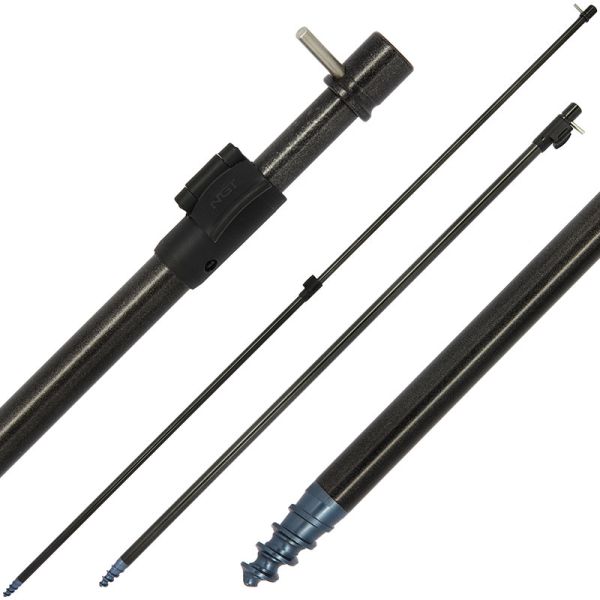 Mietiņš NGT 38" Power Bore Aluminium Storm Pole with T Bar 97-178cm