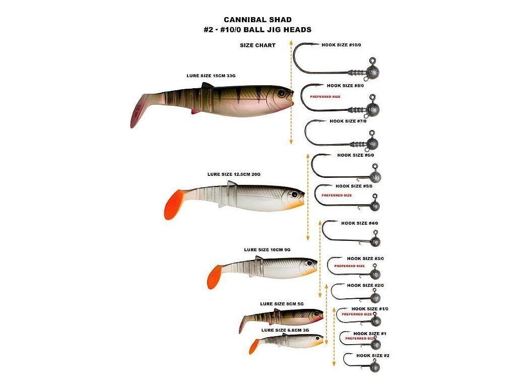 Džiggalva Savage Gear Ball Jighead #6/0 / 7,5gr. / 10gr. / 15gr / 20gr.
