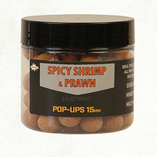 Pop Up Dynamite 15mm Spicy Shrimp & Prawn Foodbait Pop-ups