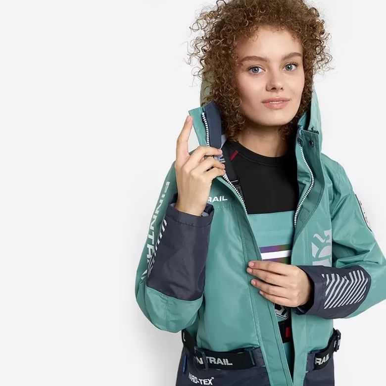 Sieviešu jaka FINNTRAIL RACHEL PETROL