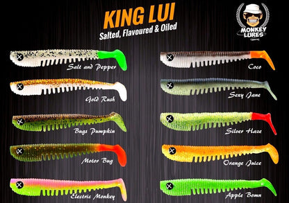 Monkey Lures King Lui 12,5 cm, kummist landid - 4 tk
